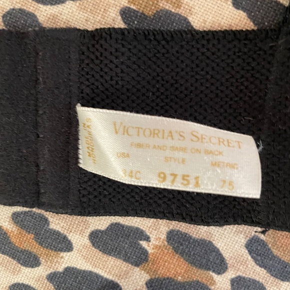 Vintage Victoria’s Secret 34C Long Line Bra/Bustier Black Lace Gold Label USA - Picture 2 of 7